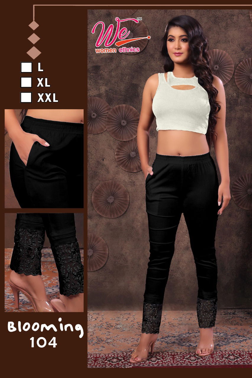 We Blooming Designer Soft Lycra Stretchable Wholesale Pant Catalog
